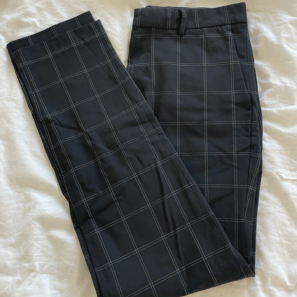 H&M Mens Checkered Trouser Pants